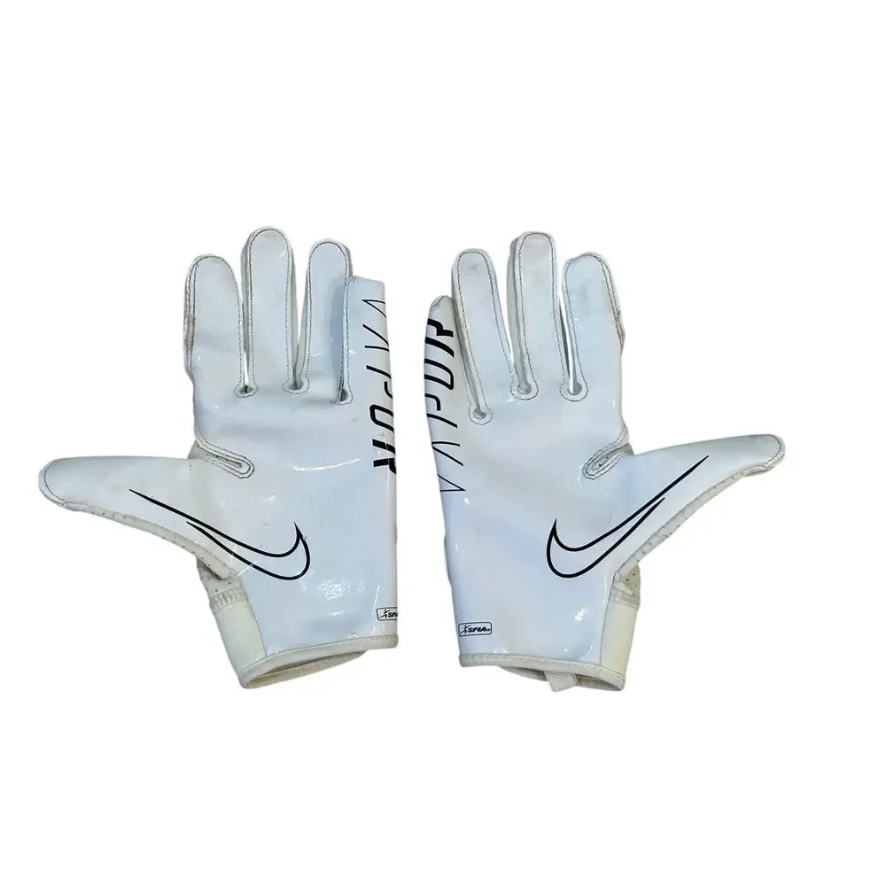 Nike Vapor Jet 6.0 Football Gloves Youth Medium YM White Receiver Grip